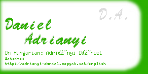 daniel adrianyi business card